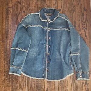 Blue Denim Button-Up jacket
